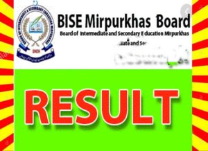 Read more about the article BISE Mirpur Khas Board 9th Class Result 2019