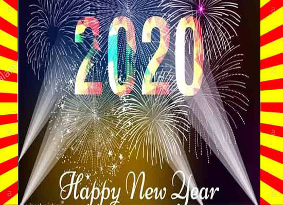 Happy New Year 2020 Wishes Card Download